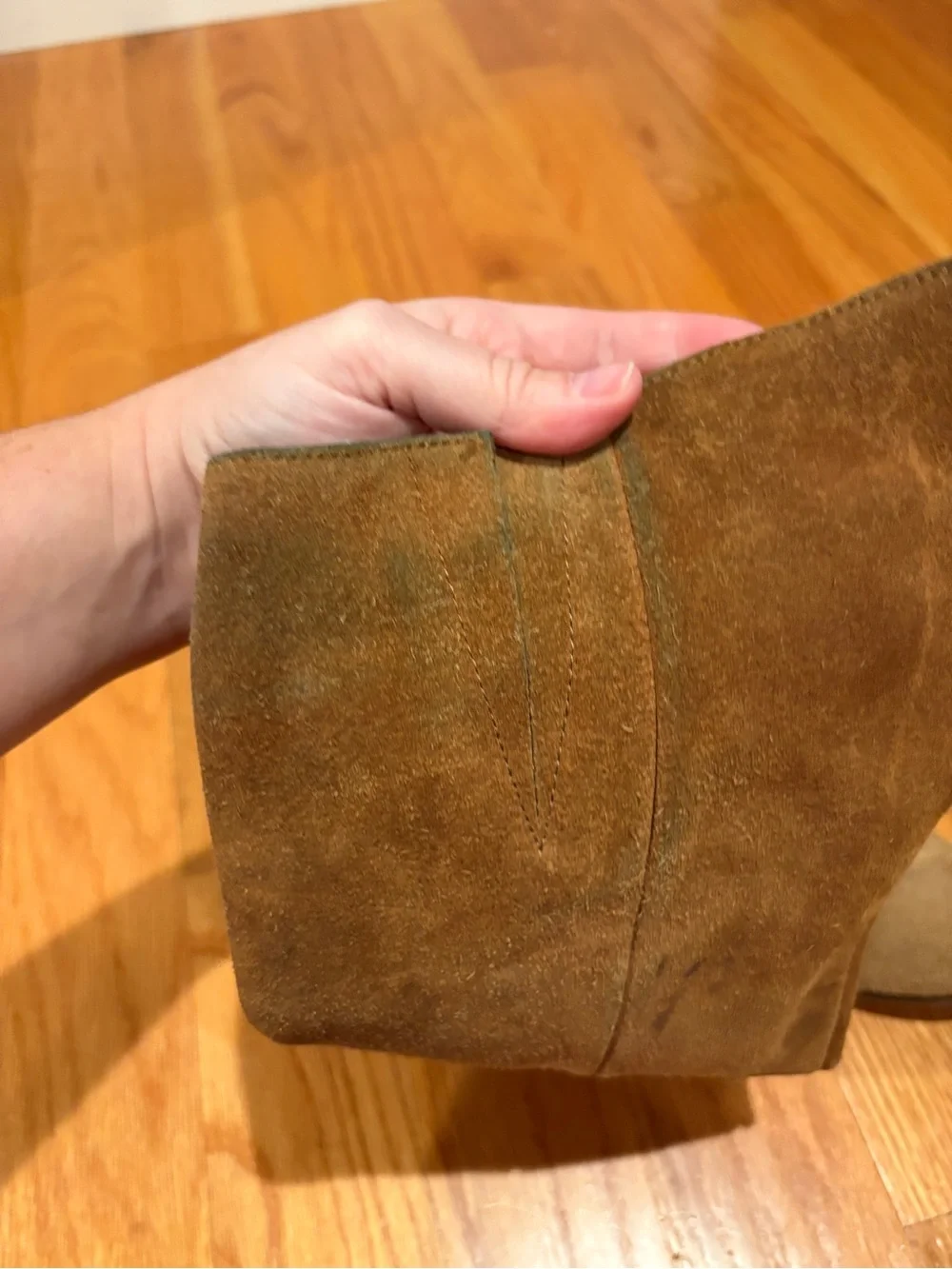 Women's Tall Suede Riding Boots - Brown